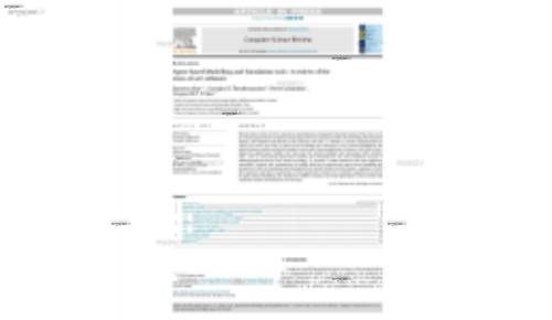 Agent Based Modelling and Simulation tools: A review of the state-of-art software